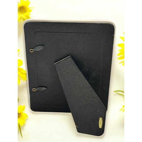 Vintage Ceramic Picture Frame With Pink Floral Accents - Picture 4 of 5